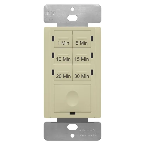 Miniatura 15 de ENERLITES Interruptor temporizador de cuenta regresiva de 1 hora, 1-5-10-20-30-60 minutos, para ventiladores de baño, calentadores, luces, indicador