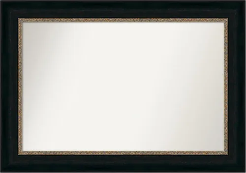Miniatura 190 de Amanti Art Espejo personalizado, espejo de baño de bronce Milano, espejo de pared o espejo de tocador de baño sobre el fregadero