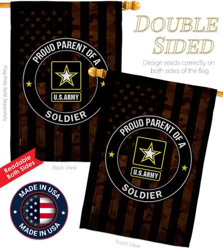 Miniatura 3 de Orgulloso bandera de la casa del ejército – Paquete de guardabosques de las fuerzas armadas de los Estados Unidos Americanos Militares Veteranos