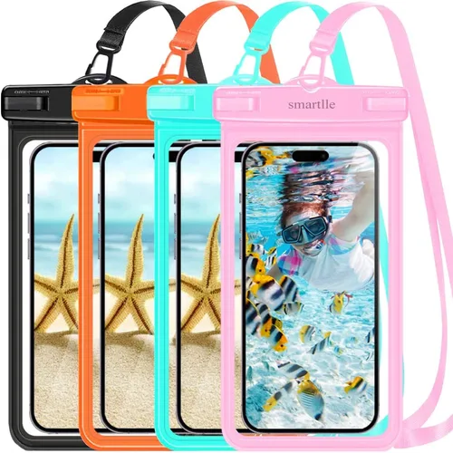 Funda impermeable para teléfono con cordón, bolsa seca para teléfono celular para iPhone 15, 14, 13, 12 Pro Max, XS Plus XR, para Galaxy S24 S22,