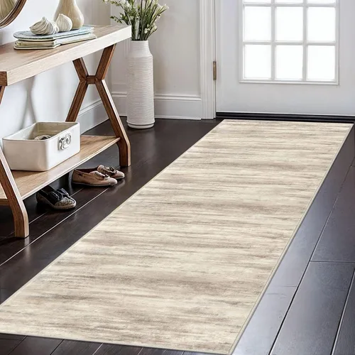Miniatura 82 de KOZYFLY – Alfombra de pasillo moderna y lavable de diseño abstracto verde, 2 x 5 pies, antideslizante, suave y de pelo corto, ideal para cocina
