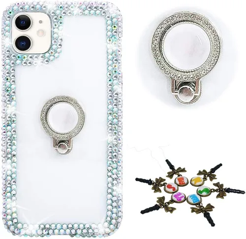 Miniatura 39 de Sparkle - Funda para teléfono compatible con Samsung Galaxy Z Flip 2 5G - Elegante - Funda 3D hecha a mano con diseño de diamantes de imitación