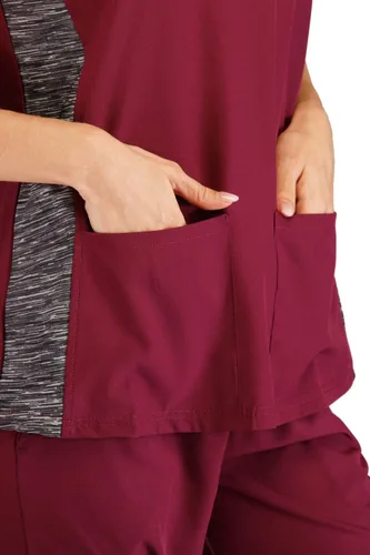 Miniatura 6 de Minty Mint - Conjunto de ropa médica para mujer, cuello en V, con paneles de ventilación, XS