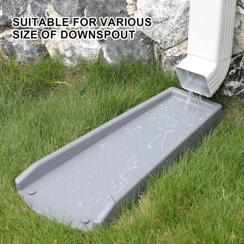 Miniatura 5 de plusgutter Protector de Salpicaduras de Cantón y Bajante, Extensiones de Bajada de Cantón para Drenaje de Agua, Protectores de Salpicaduras