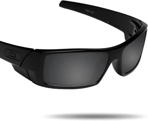 Miniatura 2 de Fiskr Lentes de repuesto polarizadas para gafas de sol Oakley Gascan 4 pares Pack Negro y metálico plateado y azul hielo y rojo fuego 0