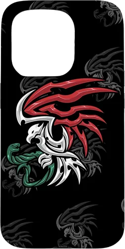 Miniatura 13 de iPhone 13 Bandera de México - Funda estilo tribal del escudo de armas mexicano