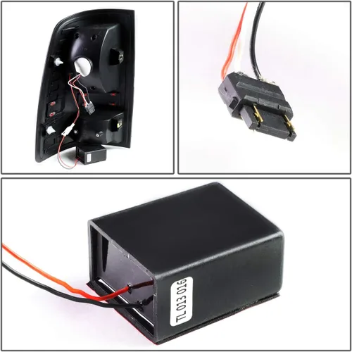 Miniatura 6 de DNA MOTORING TL-DRAM09-LED-CH-RD - Conjunto de luces traseras LED para lado del conductor y del pasajero