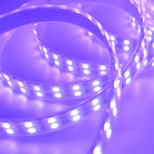 Miniatura 9 de Tira de luz LED súper brillante de 12 V, doble fila 600 LED, manga impermeable IP67, sin fuente de alimentación (conmutación de 7 colores RGB)