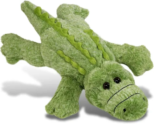 DolliBu - Animal de peluche de cocodrilo, súper suave, juguete de peluche verde silvestre, regalo para niños y adultos, 12 pulgadas