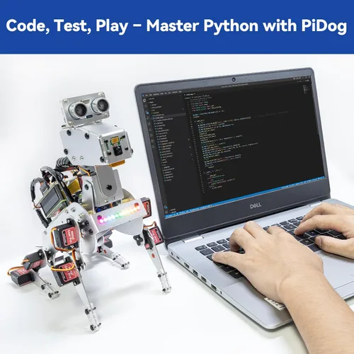 Miniatura 6 de SunFounder Kit de robot AI con Raspberry Pi Zero 2 W+tarjeta TF 32G, ChatGPT-4o habilitado con comando de voz y reconocimiento de video, control