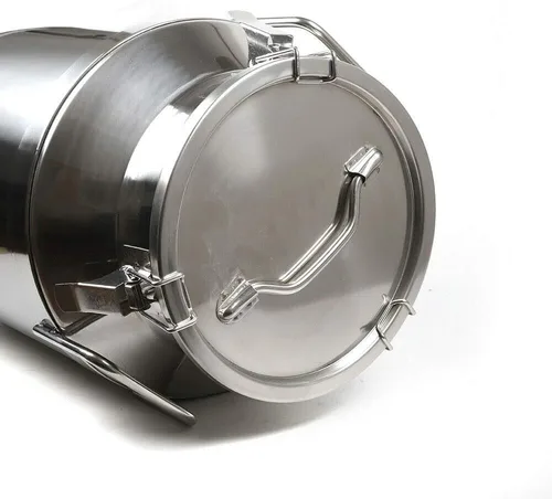Miniatura 6 de Lata de leche con tapa sellada, latas de transporte de leche de acero inoxidable, cubo de vino, jarra, jarra de aceite, barril de almacenamiento