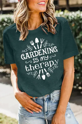 Miniatura 29 de MAIHUN Camisas de jardín para mujer, camiseta para amantes de las plantas, camiseta gráfica de jardinería, camisetas de regalo de jardinero