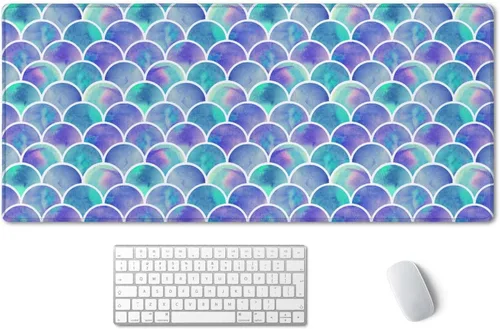Miniatura 10 de SSOIU Alfombrilla de Ratón para Juegos Extendida XXL ArtSo Alfombrilla Grande para Teclado Mousepad Largo Decoración de Escritorio Almohadilla