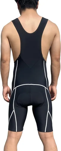 Miniatura 4 de sponeed Pantalones cortos de ciclismo para hombre, con relleno transpirable, UPF 50+