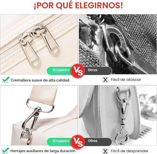 Miniatura 5 de NOL Natural Organic Lifestyle Bolsas de almuerzo aisladas para mujer, bolsa enfriadora, ligera, de nailon, impermeable, lonchera para el trabajo