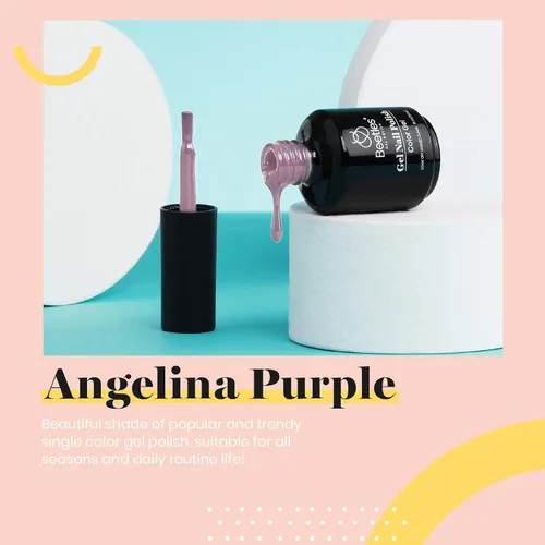 Miniatura 36 de Beetles - Esmalte de uñas de gel marrón – 0.5 onzas líquidas de esmalte de gel marrón oscuro, lámpara LED UV para uñas, regalo de manicura para I