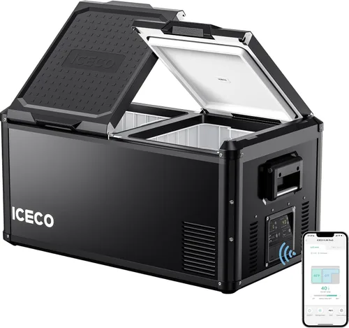 Miniatura 13 de ICECO Refrigerador VL35 ProS de 12 V, congelador portátil de 37 cuartos de galón, refrigerador compacto de metal para automóvil alimentado por