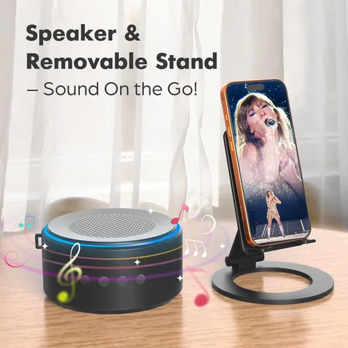 Miniatura 4 de ZAPUVO - Regalos para papá para el día de Navidad, altavoz Bluetooth con soporte para teléfono, aniversario para hombres, regalos de cumpleaños