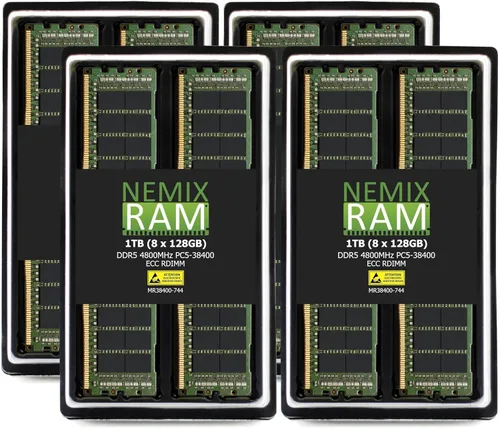 Miniatura 18 de NEMIX RAM Kit de memoria de servidor registrado DDR5 4800MHZ PC5-38400 1Rx4 1.1V CL40 288-PIN ECC RDIMM compatible con ASUS 2U4N Servidor
