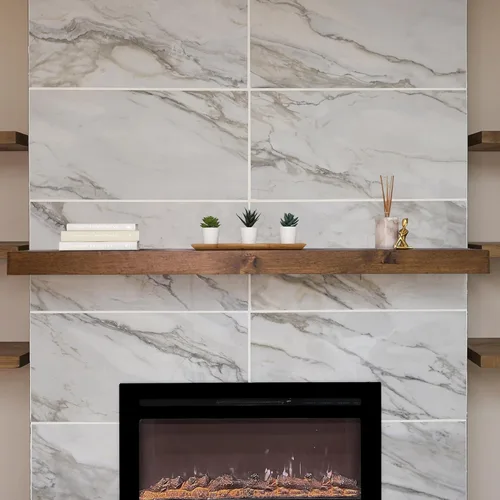 Miniatura 13 de Urbandi Repisa Moderna para Chimenea, Manto Flotante Contemporáneo, Estantería, Hecho a Mano, (Marrón, 36Lx6Hx8D)