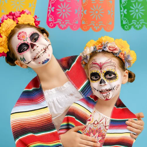 Miniatura 7 de Mixweer Camino de mesa de sarape mexicano de 24 piezas, colorido con flecos mexicanos de algodón, manta de serape a rayas para decoraciones
