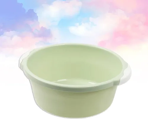 Miniatura 9 de Cubo de pie de remojo bañera de 2 piezas tamaño lavabo de pie de plástico verde baño lavado hogar medio simple bañera de remojo