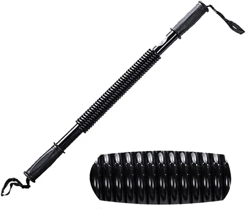 Miniatura 3 de Boshen Barra giratoria de potencia para entrenamiento de fuerza superior del cuerpo, entrenamiento de fuerza resistente, 44 libras/66 libras/88 110