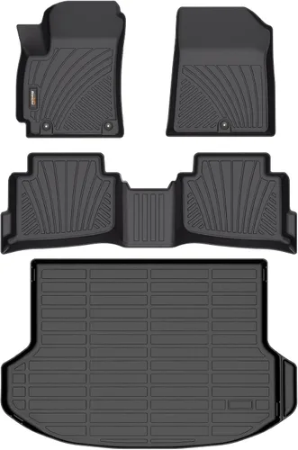 Miniatura 37 de Alfombrillas y forro de carga para Jeep Grand Cherokee L 2021-2025 (solo para 6 plazas sin consola central), alfombrillas de automóvil TPE para todo