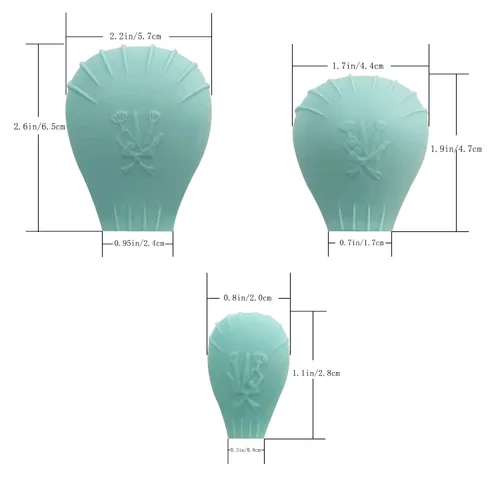 Miniatura 2 de LORMAY 4 fundas de silicona para brochas de maquillaje, burbujas de cepillo para proteger las cerdas de ser aplastadas y mantener la bolsa