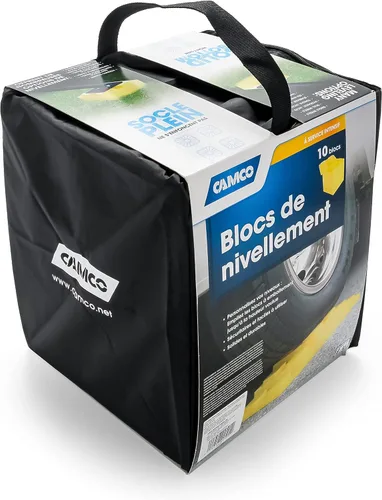 Miniatura 6 de Camco Bloques de nivelación resistentes Ideal para nivelar ruedas individuales, ruedas dobles, gatos hidráulicos, gatos de enganche y más