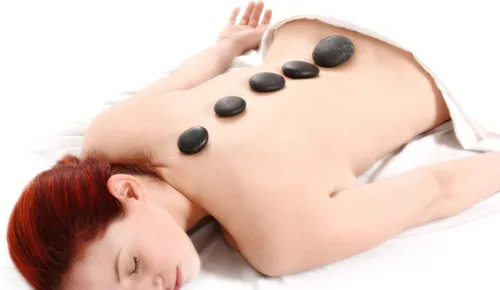 Miniatura 6 de Juego de 16 piedras de masaje caliente grandes, piedras naturales de lava para aliviar el dolor de SPA 8868