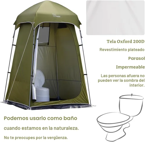 Miniatura 4 de Vidalido Tienda de ducha para acampar al aire libre, fácil instalación, tienda de campaña de privacidad, vestuario, tiendas de campaña portátiles