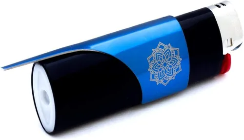 Miniatura 11 de Kasher Encendedor de mandala sin encendedor, construcción elegante y duradera, herramienta ligera, portátil multiusos, adecuado para usar como Negro