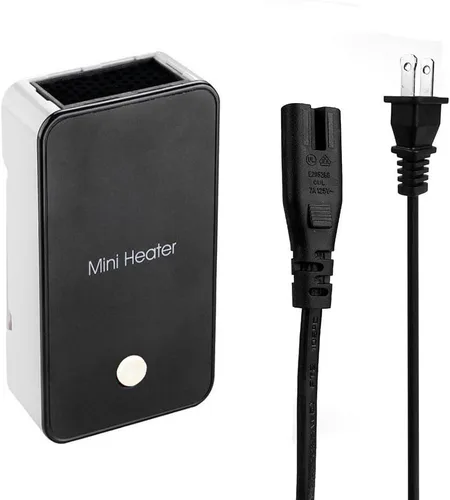 Miniatura 4 de YOUCIDI Calefactor Mini Portátil de Ahorro de Energía para Habitación, Oficina, Escritorio, Ventilador Eléctrico Calentador de Aire Negro
