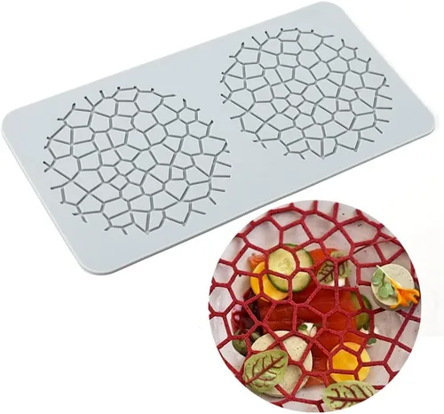 Miniatura 17 de TUKE Moldes de encaje para decoración de pasteles, moldes de silicona de hojas 3D para hornear moldes de gomitas, moldes de fondant de arcilla