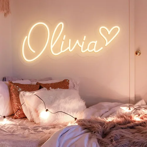 Miniatura 4 de Letrero de Neón LED Personalizado con Nombre Letrero de Luces de Neón Personalizadas para Dormitorio Boda Fiesta de Cumpleaños Decoración de Hogar