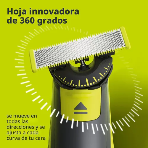 Miniatura 6 de Philips Norelco OneBlade 360 Hojas de Reemplazo, para Afeitadora y Cortadora Eléctrica OneBlade, Acero Inoxidable Duradera, Recorta, Bordea