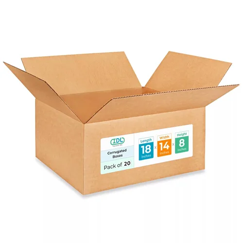 Miniatura 220 de IDL Packaging Paquete de 5 cajas de envío altas de 8 x 8 x 48 pulgadas, extra resistentes de 200 libras frente a caja regular, cajas de mudanza