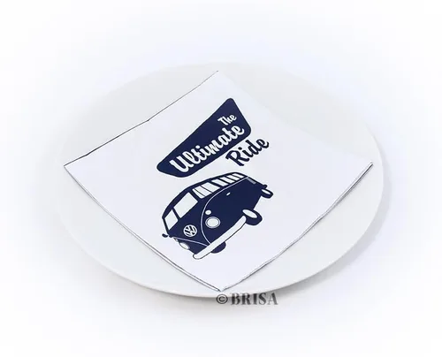 Miniatura 4 de BRISA VW Collection - Volkswagen Napkins - Pañuelos de papel de mesa con motivo de autocaravana VW T1 (El Ultimate Ride/Blanco/3 capas)
