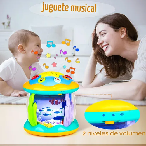 Miniatura 5 de Juguetes para bebés de 6 a 12 meses, juguetes musicales con luces para tiempo de barriga, juguetes para bebés de 3-6 7 8 9 12-18 meses, juguetes