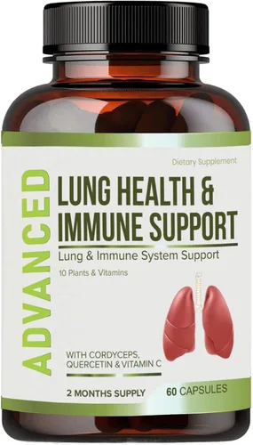 Miniatura 2 de Suplemento de apoyo inmunológico y salud pulmonar – Limpieza y desintoxicación pulmonar con vitaminas inmunitarias para mejores pulmones, defensa