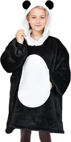 Miniatura 23 de Solaris Zebra - Sudadera con capucha estilo manta para niños con diseño con temática de amor, acogedora y cálida de forro polar Sherpa, para Corazón