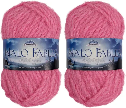 Miniatura 21 de JubileeYarn Halo Fables Yarn - 100g/Skein Bulky Polyester - North Wind Sun - 2 Skeins