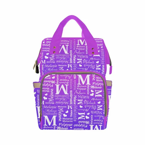 Miniatura 37 de InterestPrint Bolsa de pañales con nombre, mochila personalizada para hombres y mujeres, Color 17, Mochilas Daypack