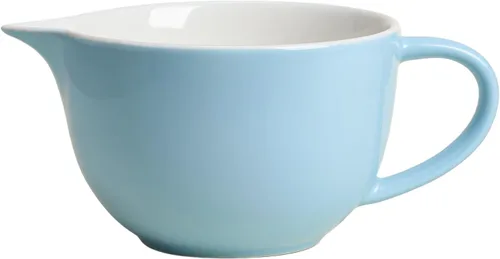 Gaolinci Tazón de cerámica simple de color sólido para cocina, cuenco grande de 1 cuarto de galón, con boquilla de vertido y mango