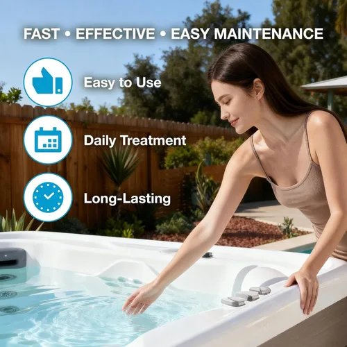 Miniatura 6 de PROFELIZ Paquete de 2 oxidantes de choque sin cloro para jacuzzis, tratamiento de choque sin cloro para spa, piscina, clarificador de agua oxidante