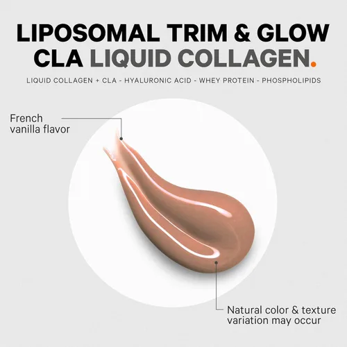 Miniatura 8 de Codeage Suplemento de colágeno líquido sabor vainilla, péptidos de colágeno liposomal Beauty Trim & Glow, ácido linoleico conjugado con CLA, ácido