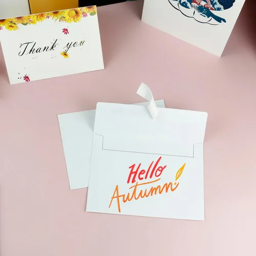 Miniatura 4 de YINUOYOUJIA 50 paquetes de sobres A7 para invitación, sobres 5x7 para tarjetas - autoadhesivos, solapa cuadrada, ideales para boda, baby shower