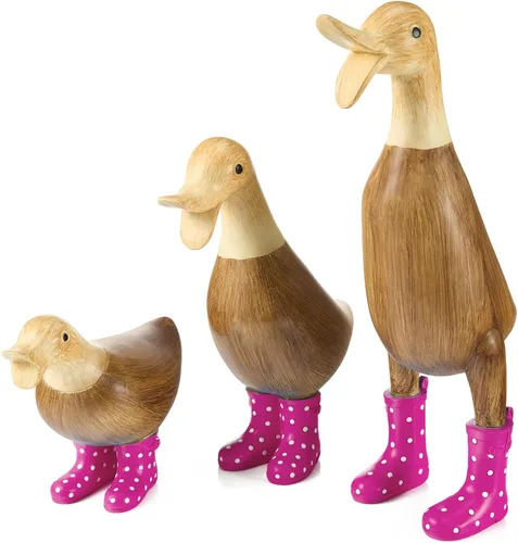 Miniatura 8 de Pato con botas, decoraciones de patio, arte de jardín, patos charcos con botas de agua manchadas lindas - Individual - Estatuas de decoración