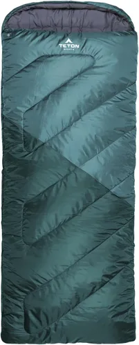 Miniatura 15 de Bolsas de dormir TETON Celsius Regular, 25F, 20F, 0F grados, bolsa para todo clima para adultos y niños, camping fácil y cálido, bolsa de viaje